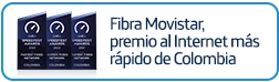 Fibra Movistar, premio al Internet más rápido de Colombia